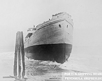 S.S. Brentwood (Design 1004) launching