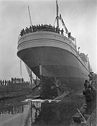 Design 1005 steamer under construction