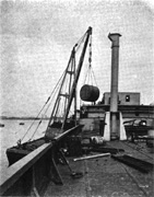 Derrick post on requisitioned Design 1063 ship