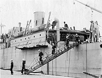 USS Mercer (Design 1037) in drydock
