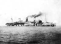 Photo # NH 71:  USS Leviathan in harbor, 1918
