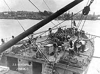 Photo #  NH 546:  Forecastle of S.S. Ockenfels, June 1917