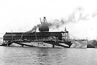 Photo # NH 57885: USS Wilhelmina at the New York Navy Yard, 1 May 1918