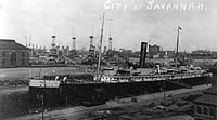 Photo # NH 100545: SS City of Savannah in dry dock at the Boston Navy Yard, possibly circa spring 1917