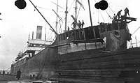 Photo # NH 101432: S.S. Dubhe under repair, circa 1918