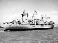 USS Mauna Kea (AE 21) on 18 September 1957