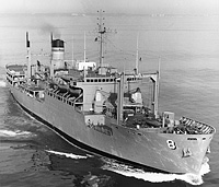 USNS Sirius (T-AFS 8) circa 1982