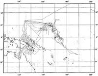 USNS Sgt Curtis F Shoup (T-AG-175) Southwest Pacific Survey Location Chart