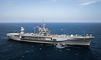 USS Blue Ridge (LCC 19) on 1 April 2021