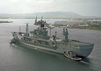 USS Blue Ridge (LCC 19) on 27 February 1982