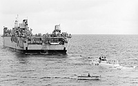 USS USS White Sands (ARD 20, later AGDS 2) in August 1972