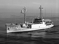USS Pueblo (AGER 2) probably on 19 October 1967