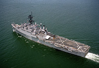 USS Coronado (AGF 11) in April 1985