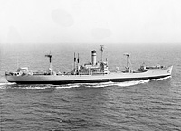 USNS Richfield (T-AGM 4) circa September 1962