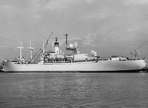 USNS TWIN FALLS (T-AGM 11) on 23 March 1966.