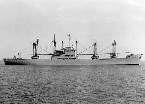 USNS Schuyler Otis Bland (T-AK 277) on 13 December 1963.