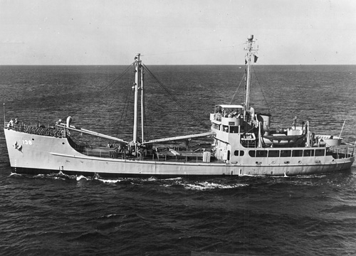 USS Ryer (AKL 9) on 14 October 1948.