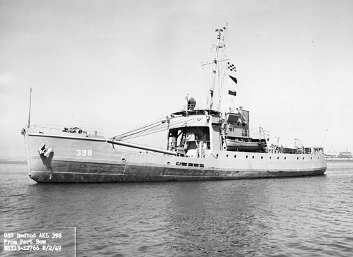 USS Redbud (AKL 398) on 2 August 1949.