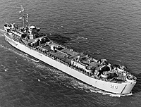 USS Proton (AKS 28) in December 1957