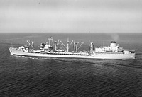 USS Mississinewa (AO 144) circa 1 June 1959