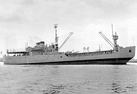 USNS Alatna (T-AOG 81) in mid-1957