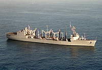 USS Roanoke (AOR 7) on 1 May 1993