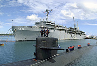 USS Frank Cable (AS 40) on 23 May 1992