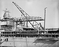 USS Hunley (AS 31) circa 1962