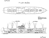 Preliminary design drawing of USNS Sea Lift (T-LSV 9) in November 1962